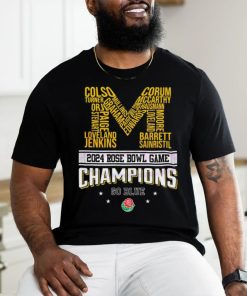 Michigan 2024 Rose Bowl Champions Go Blue Shirt