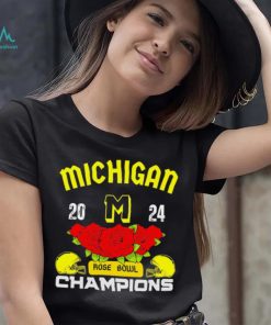 Michigan 2024 Rose Bowl Champions helmet logo gift shirt