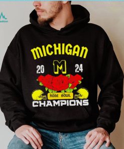Michigan 2024 Rose Bowl Champions helmet logo gift shirt