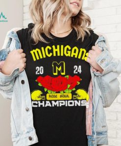 Michigan 2024 Rose Bowl Champions helmet logo gift shirt