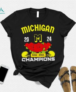 Michigan 2024 Rose Bowl Champions helmet logo gift shirt