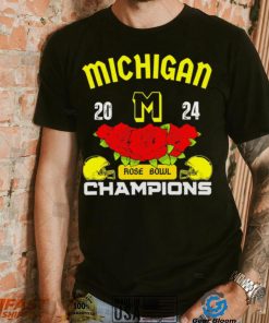Michigan 2024 Rose Bowl Champions helmet logo gift shirt