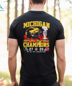 Michigan 2024 Rose Bowl Game Champions 27 20 Alabama Helmet Shirt, hoodie, sweater, long sleeve and tank top Michigan 2024 Rose Bowl Game Champions 27 20 Alabama Helmet Shirt