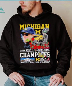 Michigan 2024 Rose Bowl Game Champions Michigan beat Alabama shirt