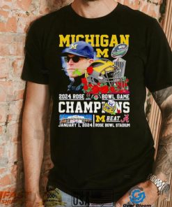 Michigan 2024 Rose Bowl Game Champions Michigan beat Alabama shirt
