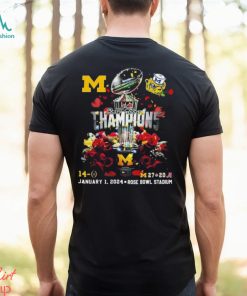 Michigan 2024 Rose Bowl Game Champions Trophy Winner Shirt