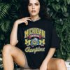 Official Michigan wolverines college Football playoff 2024 rose bowl champions hometown T shirt