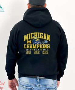 Michigan Football 2023 Big Ten Champions Back to Back Shirt Hoodie   Michigan 2023 Big Ten Championships T Shir