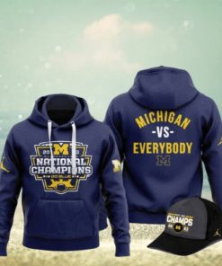 Michigan Football 2023 National Champions 3D Hoodie Michigan VS Everybody
