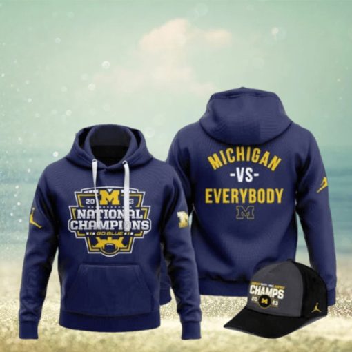 Michigan Football 2023 National Champions 3D Hoodie Michigan VS Everybody