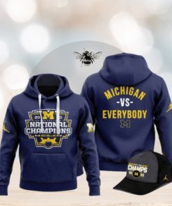Michigan Football 2023 National Champions 3D Hoodie Michigan VS Everybody