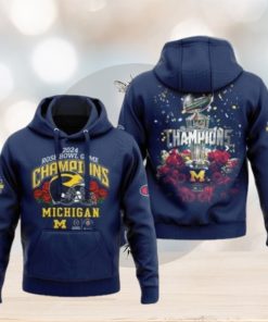 Michigan Football 2024 Rose Bowl Game Champions Hoodie