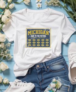 Michigan Football Hail To The Victors National Champs Banner Shirt