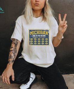 Michigan Football Hail To The Victors National Champs Banner Shirt