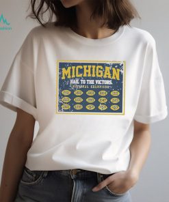 Michigan Football Hail To The Victors National Champs Banner Shirt