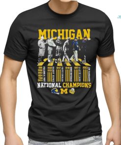 Michigan Football Legends Coach National Champions Time Shirt
