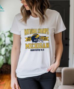 Michigan Football National Champions Arched Helmet Shirt