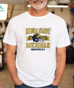 Michigan Football National Champions Arched Helmet Shirt