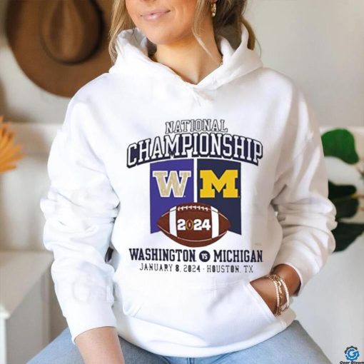 Michigan Football Vs Washington 2024 National Championship Game Banner Shirt