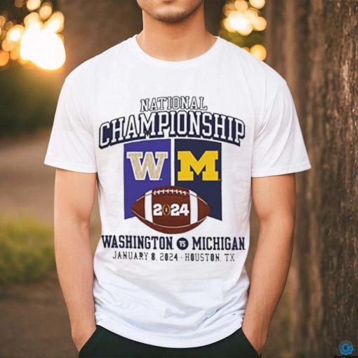 Michigan Football Vs Washington 2024 National Championship Game Banner Shirt