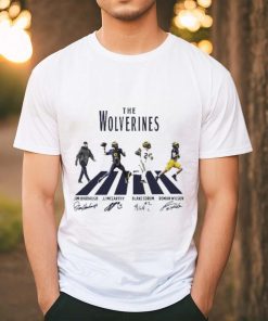 Michigan Football Walking Abbey Road Signatures 2024 Shirt