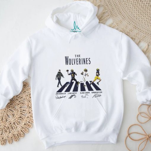 Michigan Football Walking Abbey Road Signatures 2024 Shirt