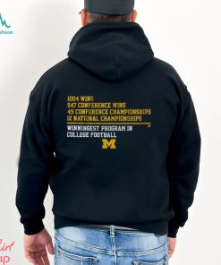 Michigan Football Winningest Program National Champions Shirt