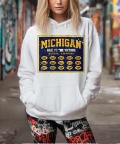 Michigan Football hail to the victors National Champions 1901 – 2023 t shirt