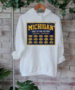Michigan Football hail to the victors National Champions 1901 – 2023 t shirt