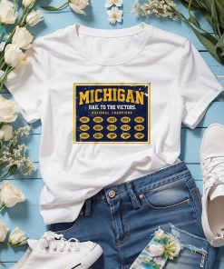 Michigan Football hail to the victors National Champions 1901 – 2023 t shirt