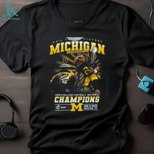 Michigan Mascot 2024 College Football Champions Tshirt