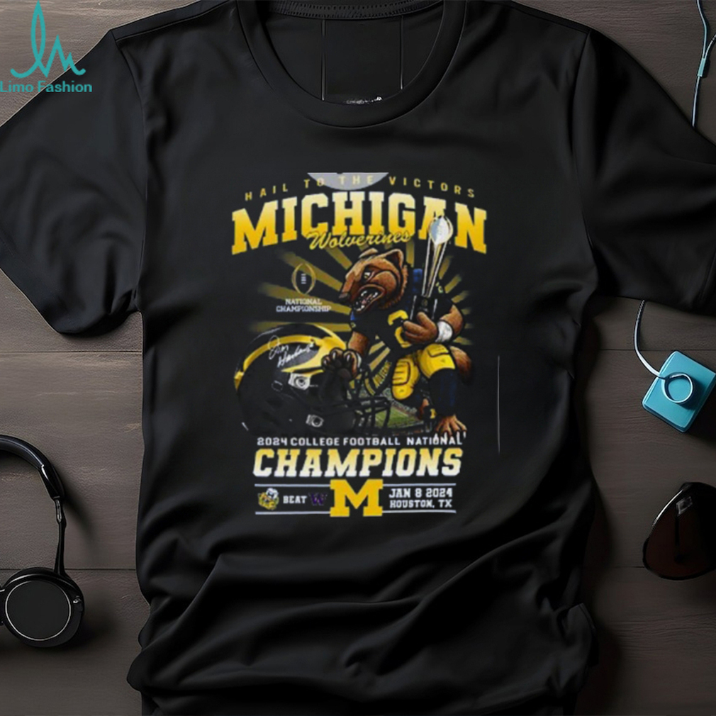 Michigan Mascot 2024 College Football Champions Tshirt Michigan Mascot 2024 College Football Champions Tshirt