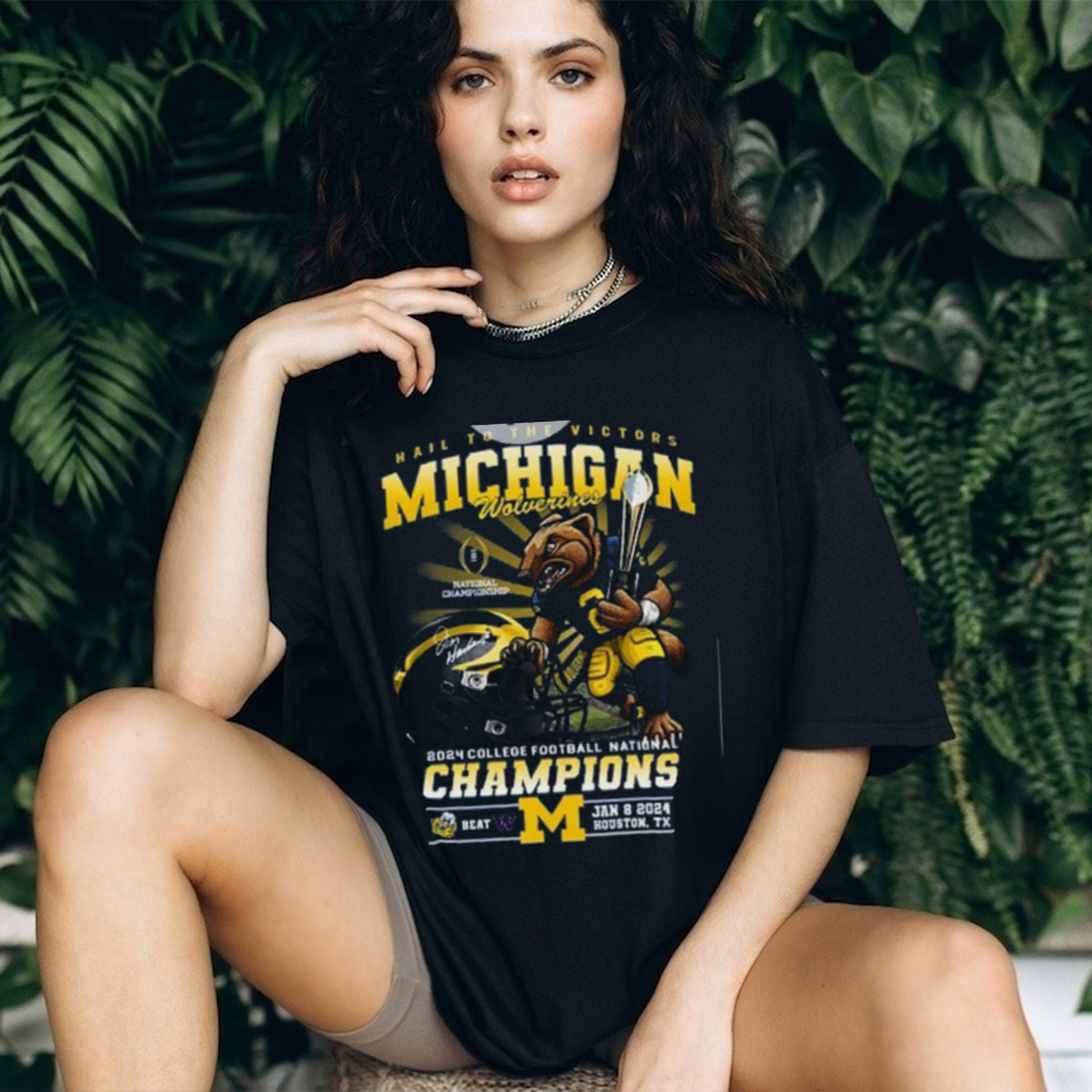 Michigan Mascot 2024 College Football Champions Tshirt Michigan Mascot 2024 College Football Champions Tshirt