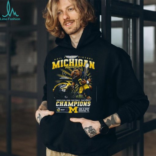 Michigan Mascot 2024 College Football Champions Tshirt