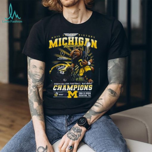 Michigan Mascot 2024 College Football Champions Tshirt
