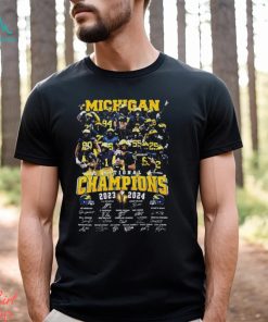 Michigan National Champions 2023 2024 Signatures Shirt