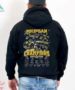 Michigan National Champions 2023 2024 Signatures Shirt