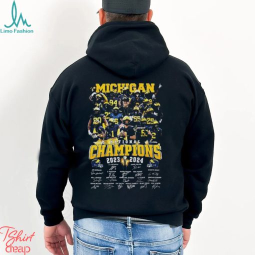 Michigan National Champions 2023 2024 Signatures Shirt