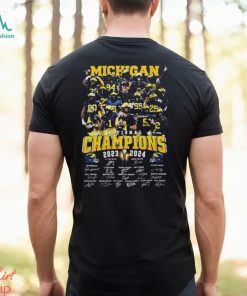 Michigan National Champions 2023 2024 Signatures Shirt