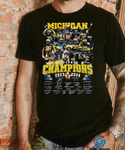 Michigan National Champions 2023 2024 Signatures Shirt