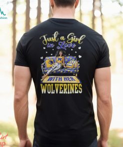 Michigan Shop Just A Girl In Love With Her Michigan Wolverines 2023 Shirt