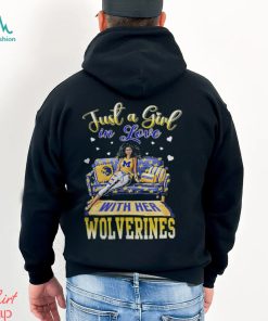 Michigan Shop Just A Girl In Love With Her Michigan Wolverines 2023 Shirt