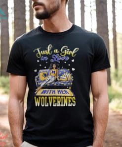 Michigan Shop Just A Girl In Love With Her Michigan Wolverines 2023 Shirt