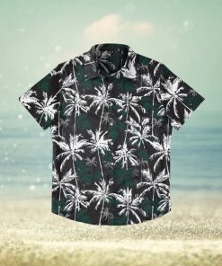 Michigan State Spartans Black Floral Hawaiian Shirt