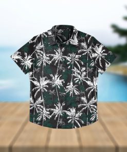 Michigan State Spartans Black Floral Hawaiian Shirt