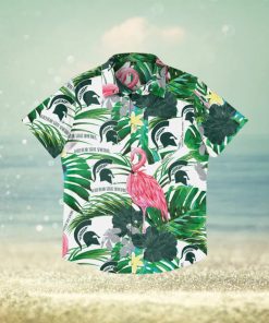 Michigan State Spartans Flamingo Hawaiian Shirt