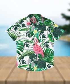 Michigan State Spartans Flamingo Hawaiian Shirt