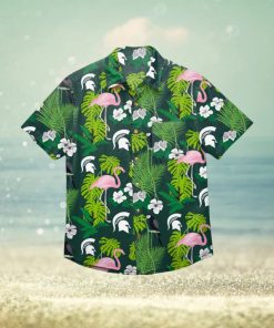 Michigan State Spartans Floral Hawaiian Shirt