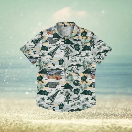 Michigan State Spartans Thematic Stadium Print Hawaiian Shirt