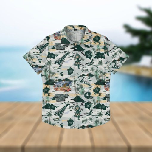 Michigan State Spartans Thematic Stadium Print Hawaiian Shirt